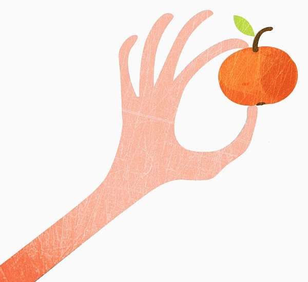 Hand orange
